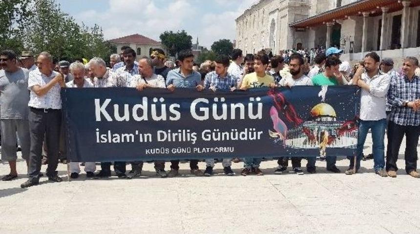 Fatih&rsquo;te &lsquo;d&uuml;nya Kud&uuml;s G&uuml;n&uuml;&rsquo; İ&ccedil;in Y&uuml;r&uuml;d&uuml;ler