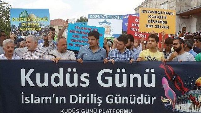 Fatih’te ‘dünya Kudüs Günü’ İçin Yürüdüler