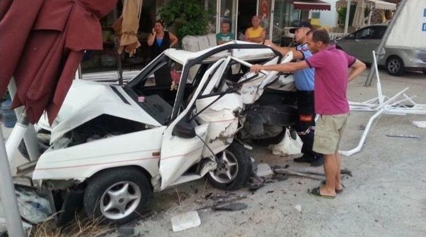 Bodrum&rsquo;da Trafik Kazası: 3&rsquo;&uuml; &Ccedil;ocuk 4 Yaralı