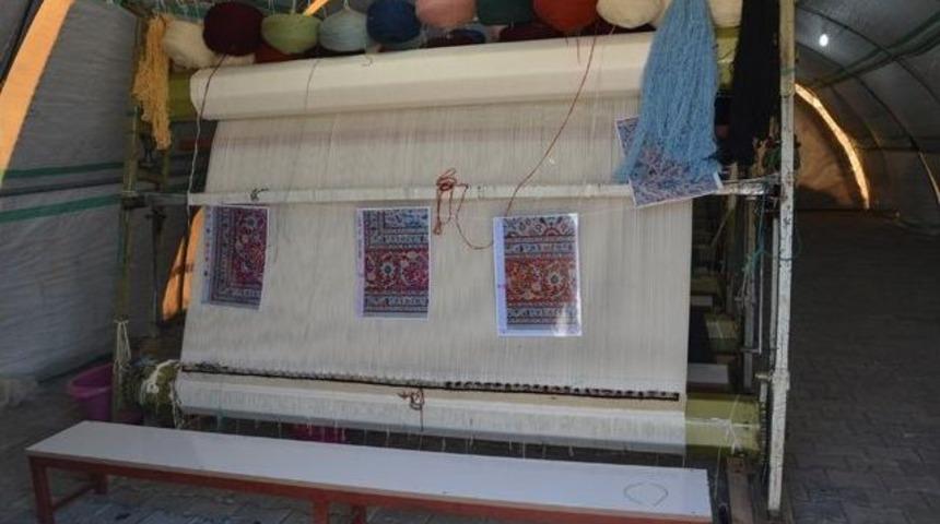 Viranşehir&rsquo;de &Ccedil;adırkentte T&uuml;rk&ccedil;e Ve Halı Kursuna Yoğun Talep