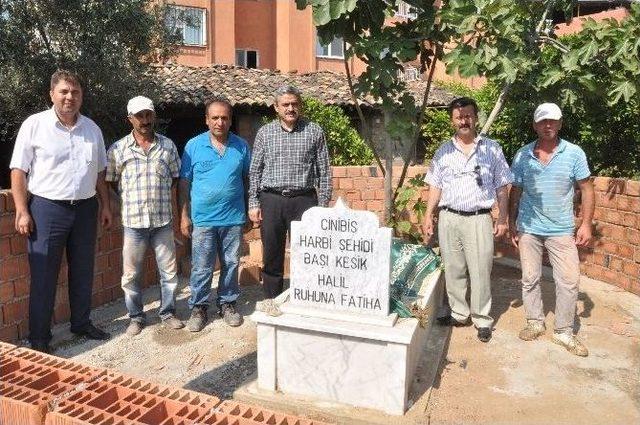 Cinibiş Harbi Şehidi Başı Kesik Halil Dede Kabri Yenilendi