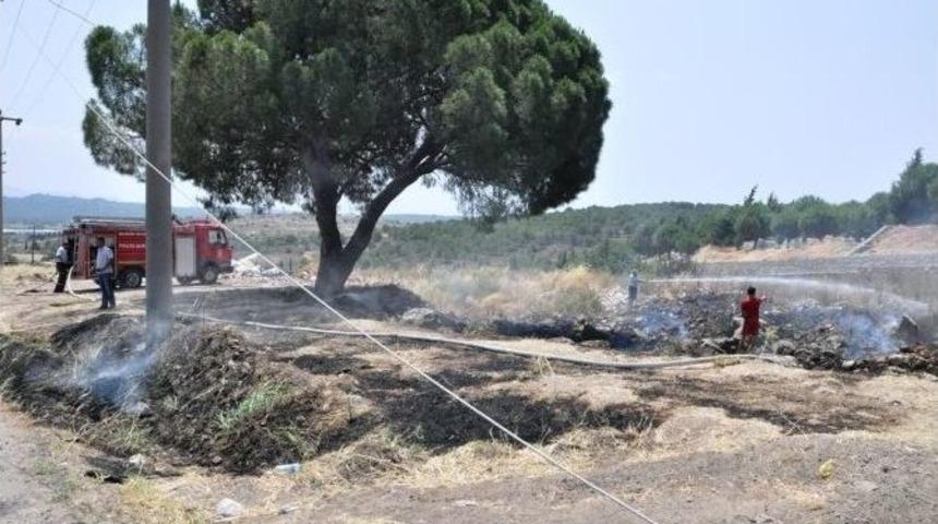 Hafriyat Kamyonunun &Ccedil;ıkardığı Yangın Korkuttu