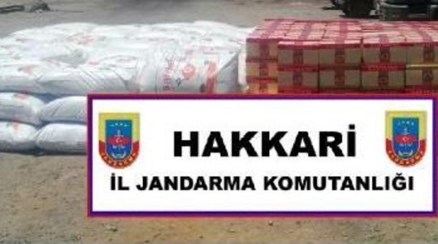 Hakkari'de Kaçak Çay Ve Pirinç Ele Geçirildi