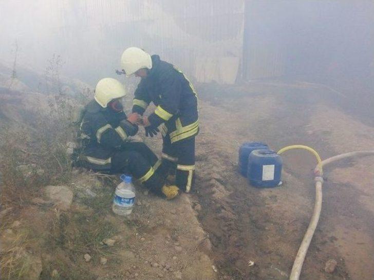 Balıkesir’de Saman Deposu Sabah Kadar Yandı G3