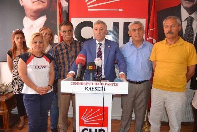 Chp Kayseri Milletvekili Çetin Arık: