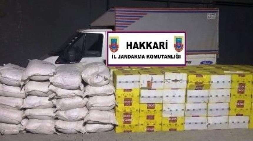 Hakkari De 9 Ton 409 Kilo &Ccedil;ay Ve 2 Bin 540 Kilo Pirin&ccedil; Ele Ge&ccedil;irildi