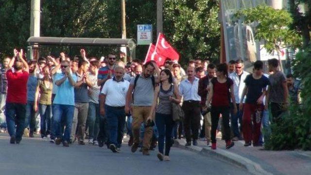 Enpay Işçileri Ile Polis Arasında Arbede Yaşandı