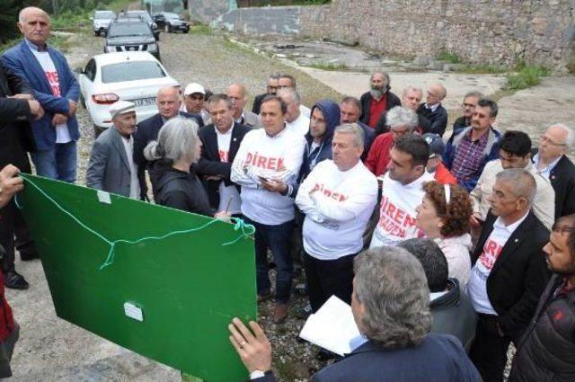 Chp'li Milletvekillerinden Artvin'de Madene Tepki Eylemine Destek