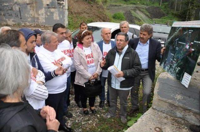 Chp'li Milletvekillerinden Artvin'de Madene Tepki Eylemine Destek