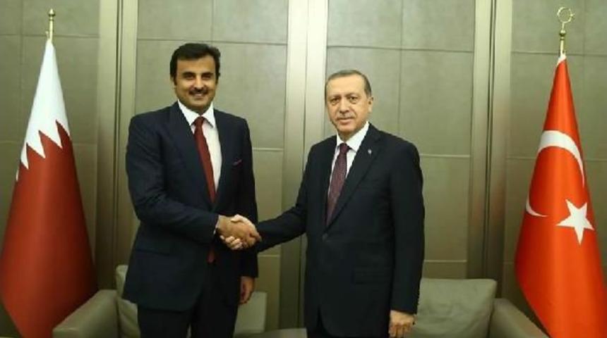 Cumhurbaşkanı Erdoğan, Katar Emiri Şeyh Temim Ile G&ouml;r&uuml;şt&uuml;