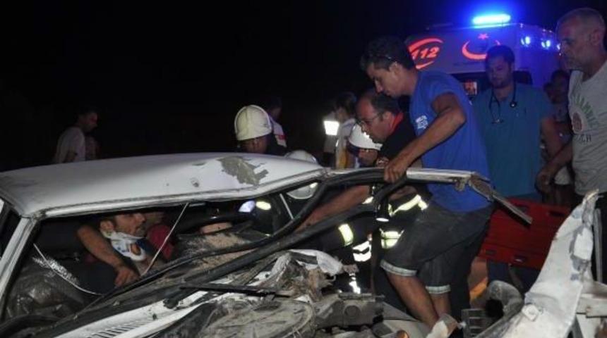 Otomobil Elektrik Direğine &Ccedil;arptı: 1 Yaralı