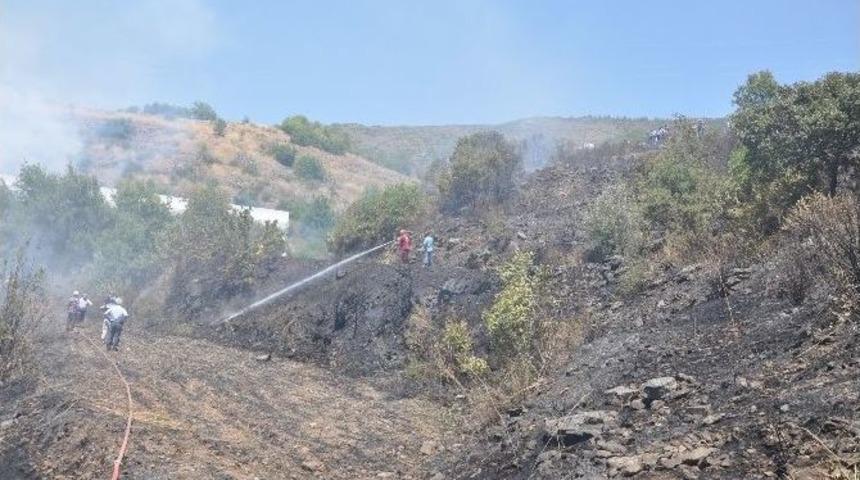 Gazipaşa&rsquo;da Anız Yangını Korkuttu.