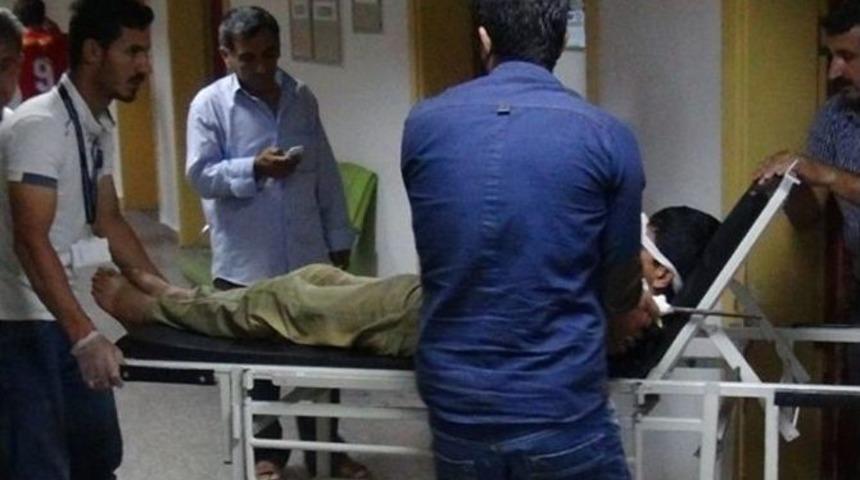 Omuzuna Batan Şişle Hastaneye Kaldırıldı