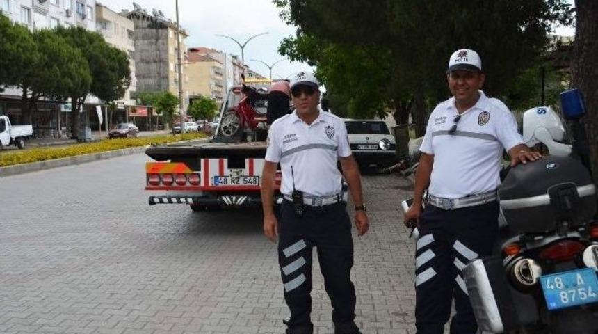 Ortaca&rsquo;da Motosiklet S&uuml;r&uuml;c&uuml;leri Sıkı Denetim Altına Alındı