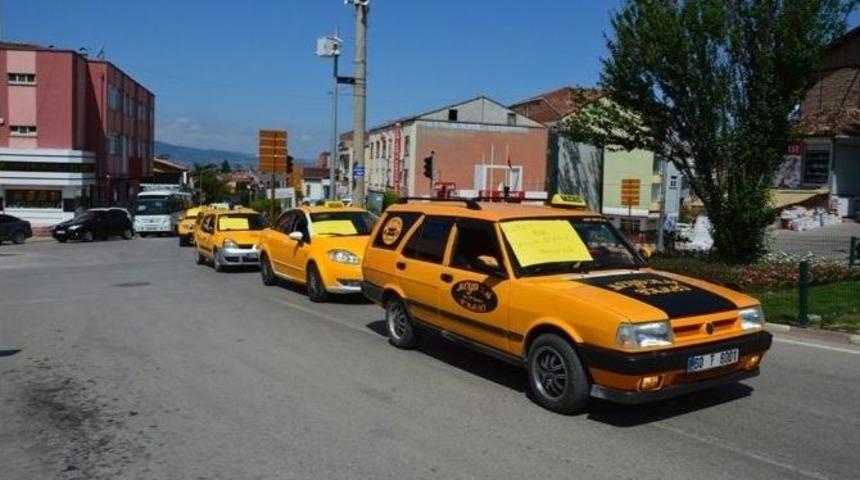 Tokat&rsquo;ta Taksici Eylemi