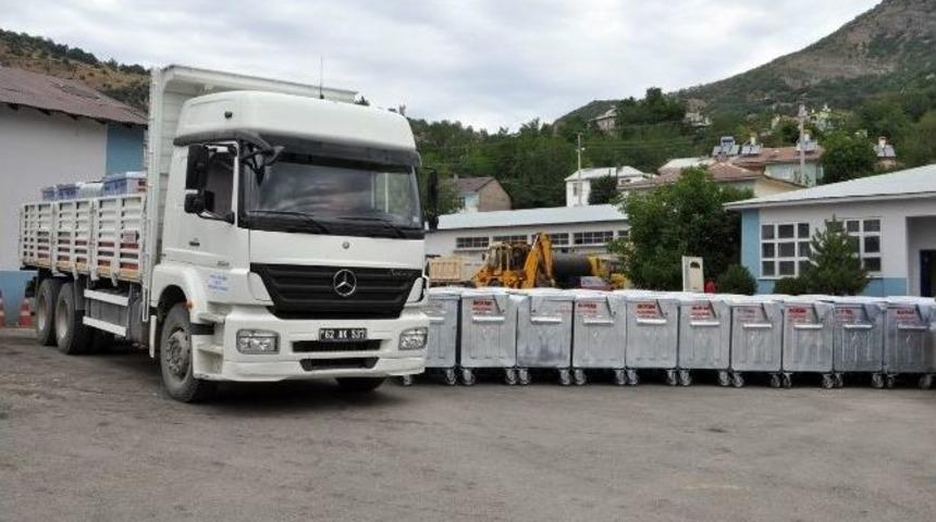 Tunceli&rsquo;de Vadiler Ve K&ouml;yler İ&ccedil;in Konteyner Alındı