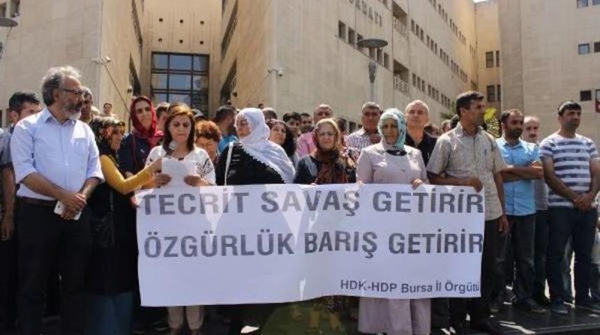 Bursa&rsquo;Da Hdp&rsquo;Lilerden '&ouml;calan&rsquo;A &Ouml;zg&uuml;rl&uuml;k' Eylemi