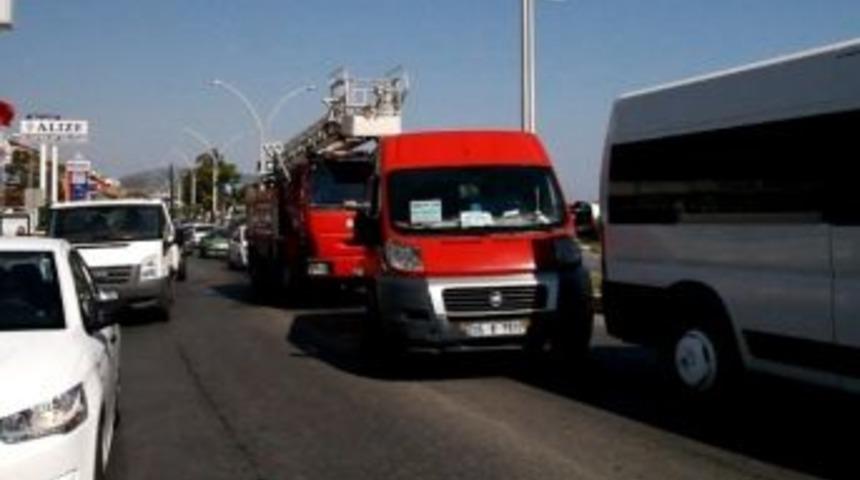 Bodrum&rsquo;da İtfaiye Ekibinin Zor Anları