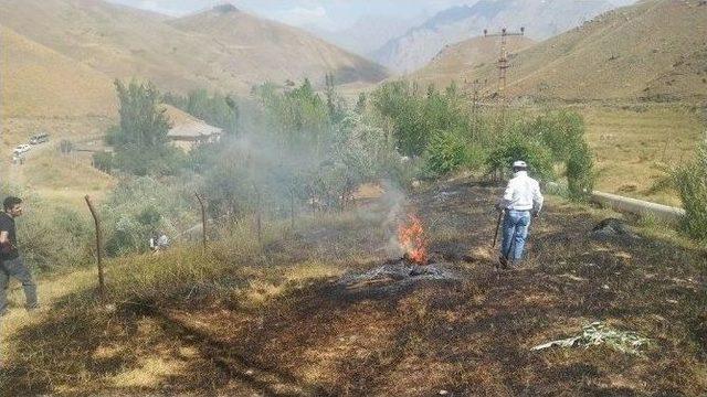 Hakkari’de Korkutan Yangın