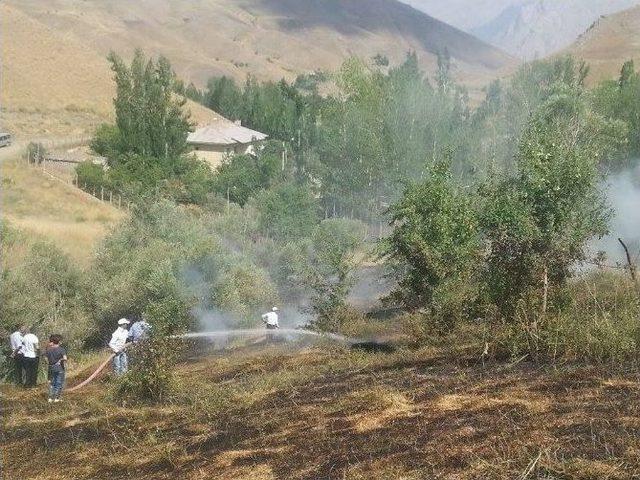 Hakkari’de Korkutan Yangın