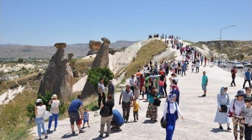Kapadokya&rsquo;da Bayram Yoğunluğu