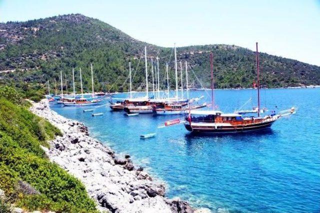 Bodrum'un Cennet Koylarında Tekne Bağlayacak Yer Kalmadı