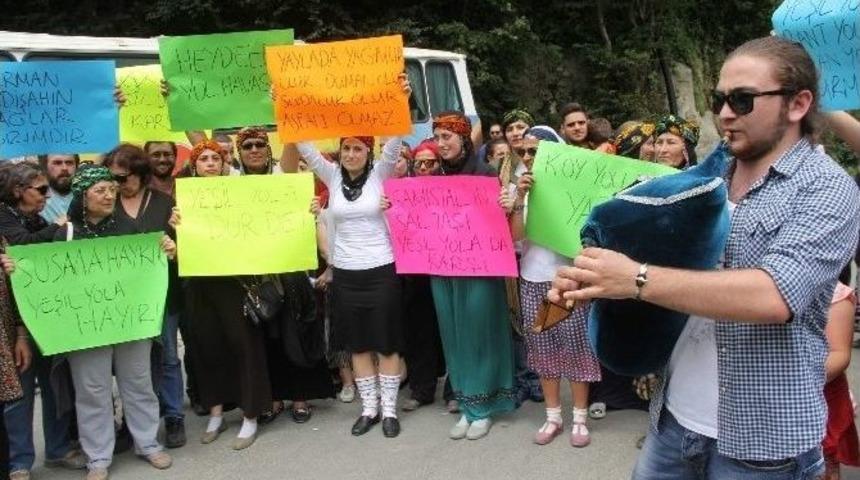 Hemşin&rsquo;de &ldquo;yeşil Yol&rdquo; Eylemi