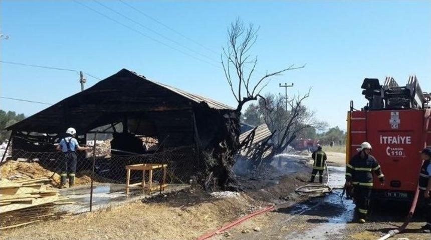 Kereste At&ouml;lyesi Alevlere Teslim Oldu