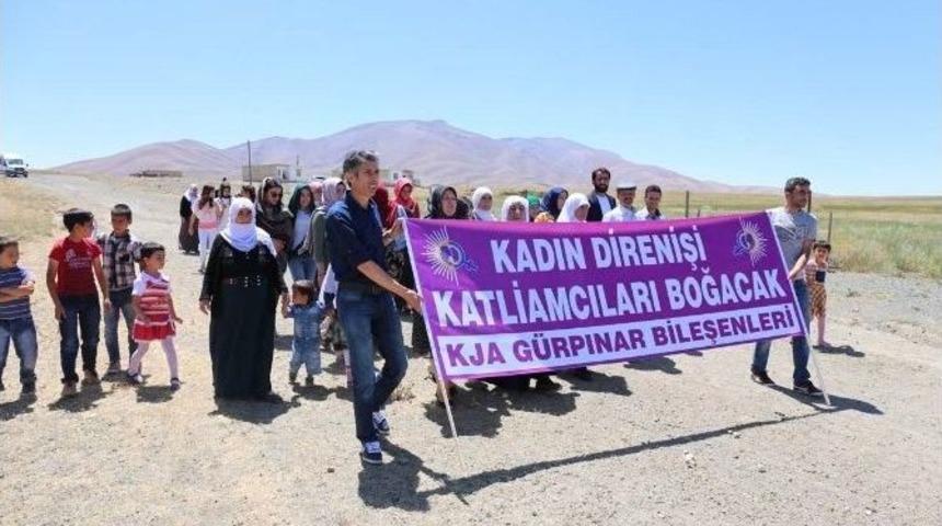 G&uuml;rpınar&rsquo;da Kadın Katliamları Kınandı
