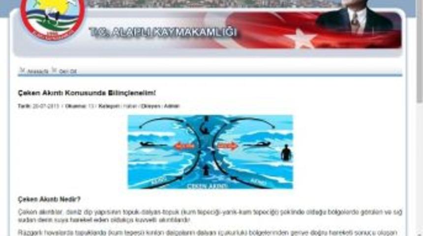 Alaplı Kaymakamlığı Boğulma Olaylarına Karşı Uyardı