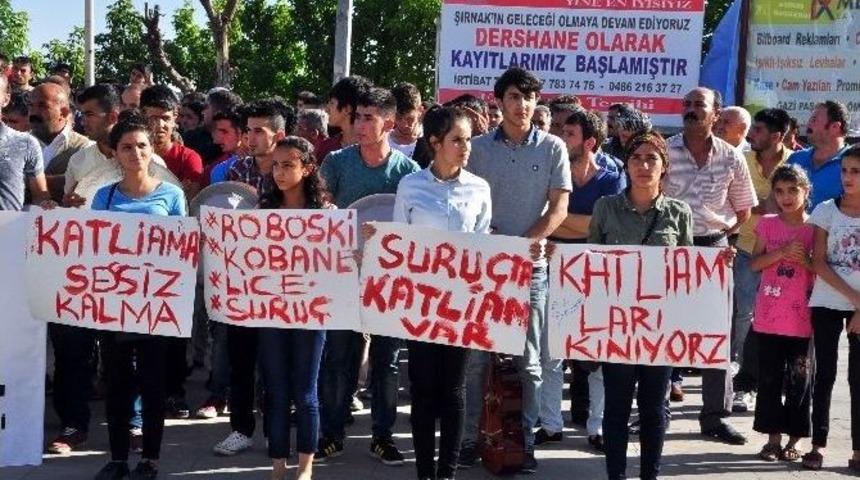 Suru&ccedil;&rsquo;taki Patlama Şırnak&rsquo;ta Protesto Edildi