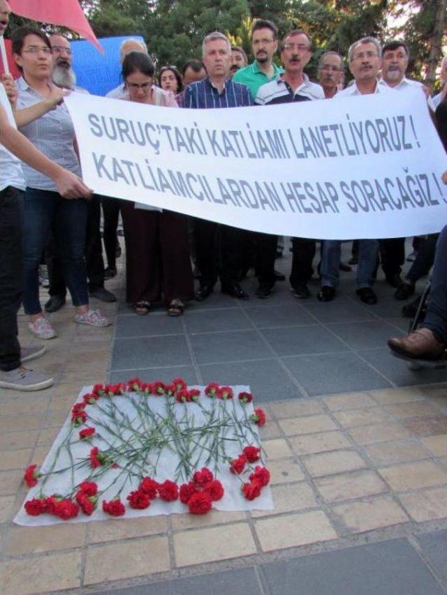 Suruç'taki Terör Katliamı, Kayseri'de Protesto Edildi