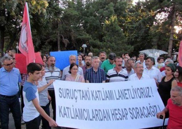 Suruç'taki Terör Katliamı, Kayseri'de Protesto Edildi