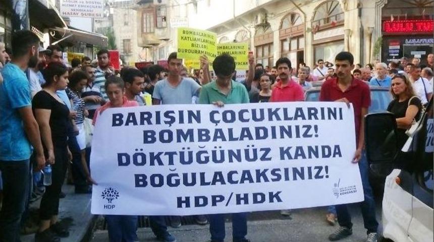 Suru&ccedil;&rsquo;taki Patlama Hatay&rsquo;da Protesto Edildi