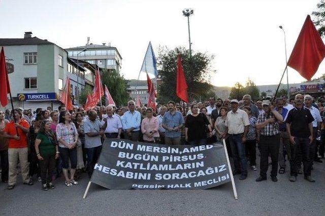 Tunceli’de ’suruç’ Protestosu