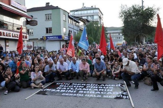 Tunceli’de ’suruç’ Protestosu