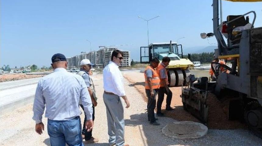 40 Metrelik Bulvar Asfaltlanıyor