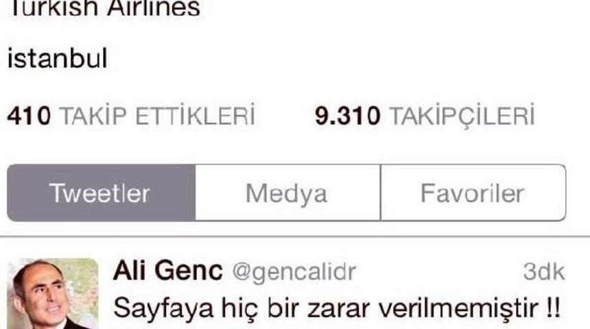 Thy Basın M&uuml;şaviri Ali Gen&ccedil;&rsquo;In Hesabı Hacklendi