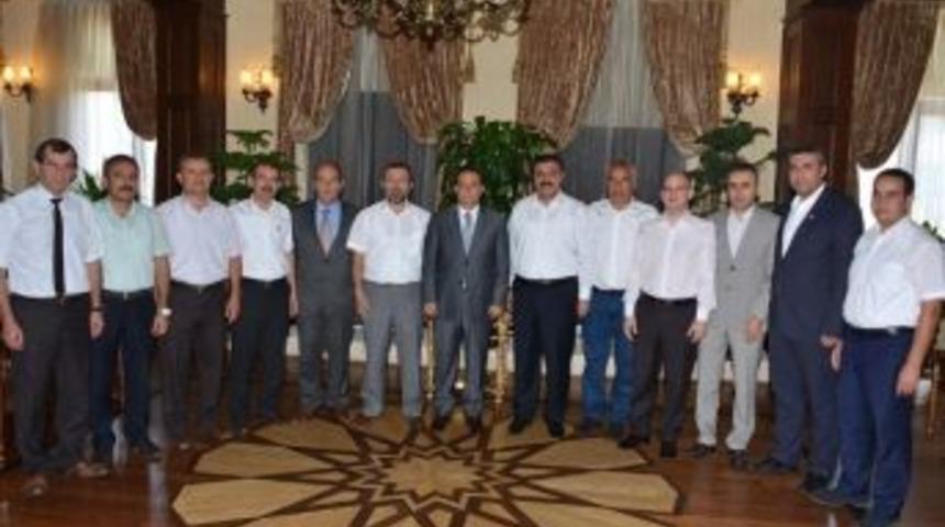 Sendikacılardan Vali T&uuml;rker&rsquo;e Ziyaret