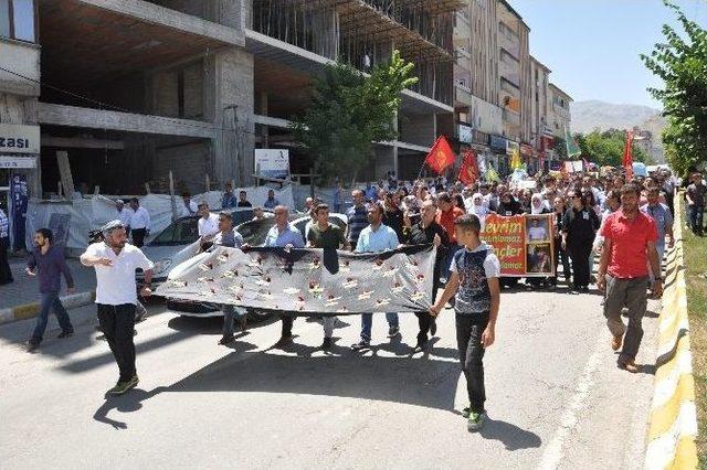 Suruç’taki Patlama Muş’ta Protesto Edildi