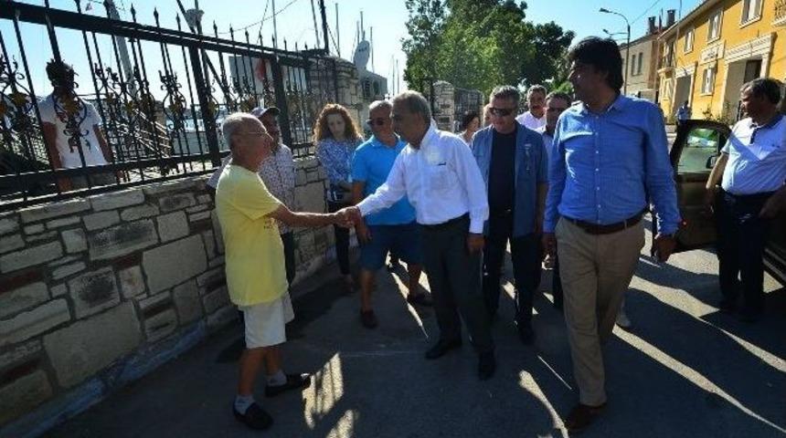 Kocaoğlu Ve Demirağ İskelede İncelemelerde Bulundu