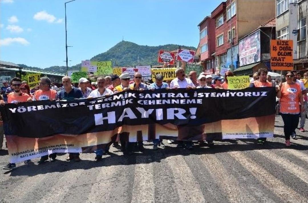 &Ccedil;atalağzı&rsquo;nda Termik Santral Protestosu