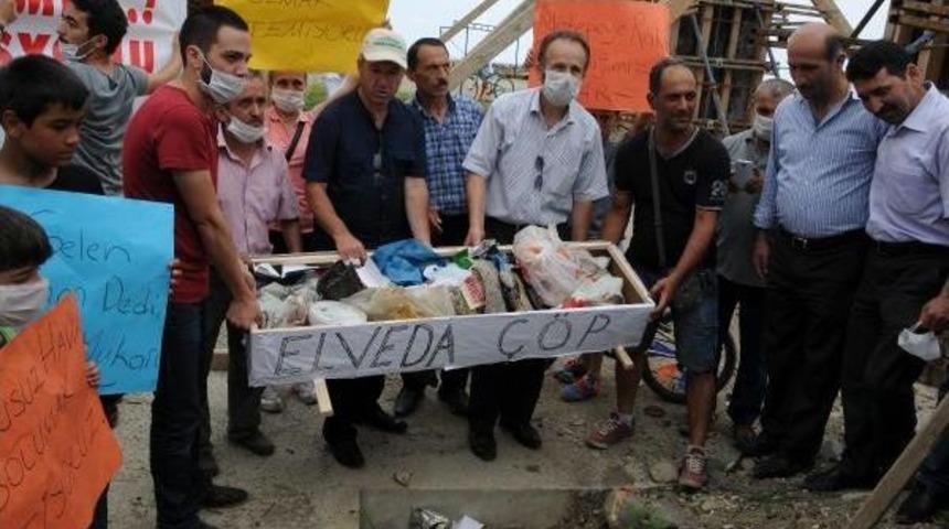 Giresun&rsquo;Da Tabutlu &Ccedil;&ouml;p Protestosu