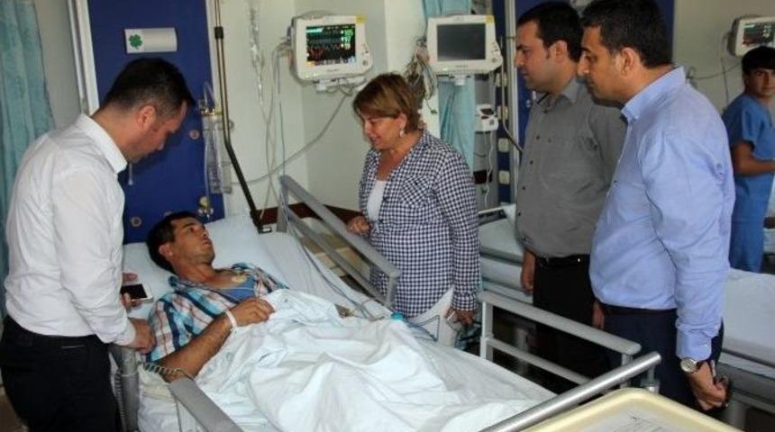 Chp Heyetinden Madenci Ailesine Ve Yaralı Madenciye Ziyaret