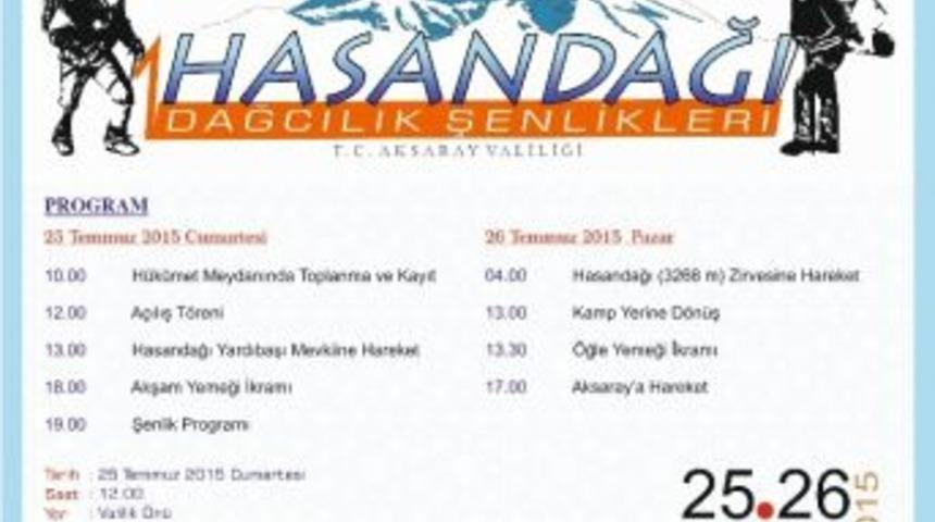 Hasandağı Dağcılık Şenlikleri Başlıyor
