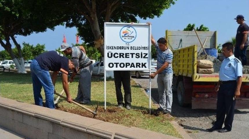 İskenderun&rsquo;da &Uuml;cretsiz Otopark Alanları Oluşturuldu