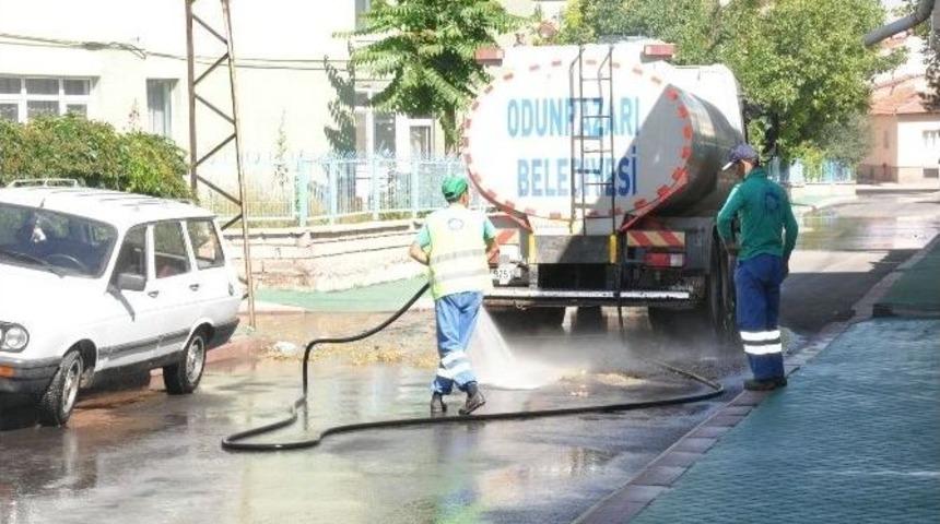 Odunpazarı Kaldırım &Ccedil;alışmalarına Devam Ediyor