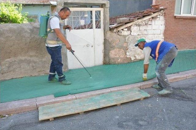 Odunpazarı Kaldırım Çalışmalarına Devam Ediyor