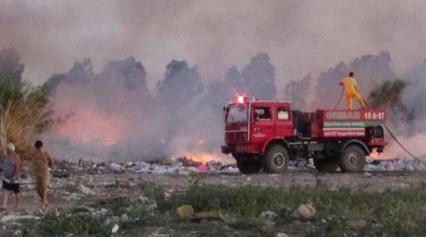 Balıkesir&rsquo;de Sazlık Yangını