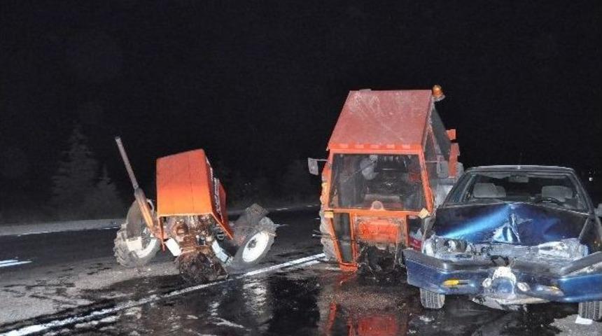 Korkun&ccedil; Kazada Şans Ederi &Ouml;len Olmadı